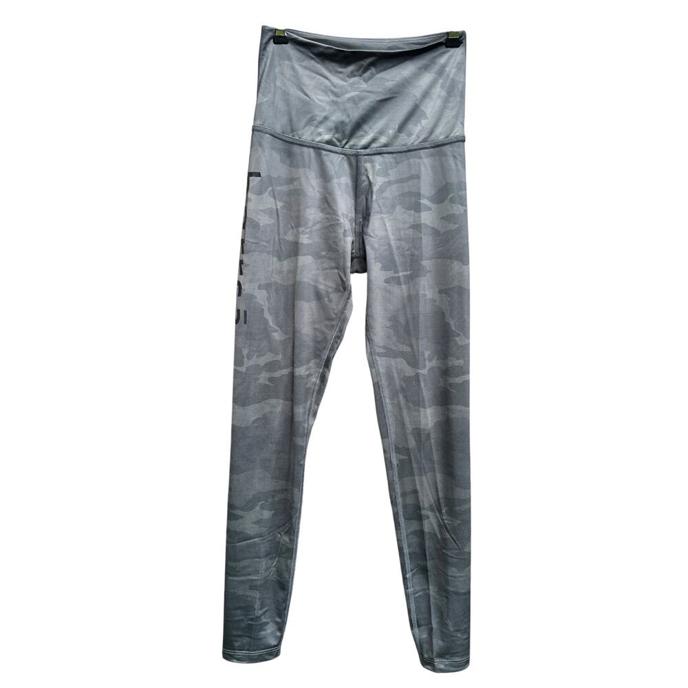 Beyond yoga X Barre 3 Camo print high rise full length athletic leggings green